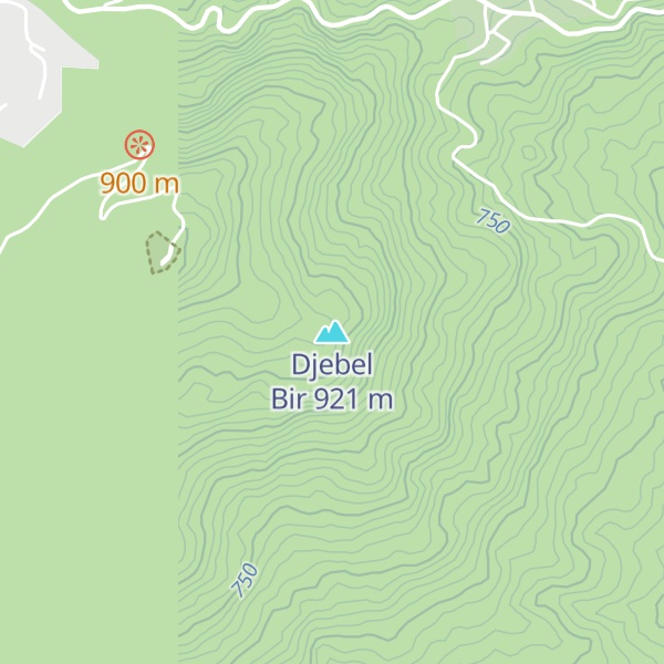 Map of Djebel Bir