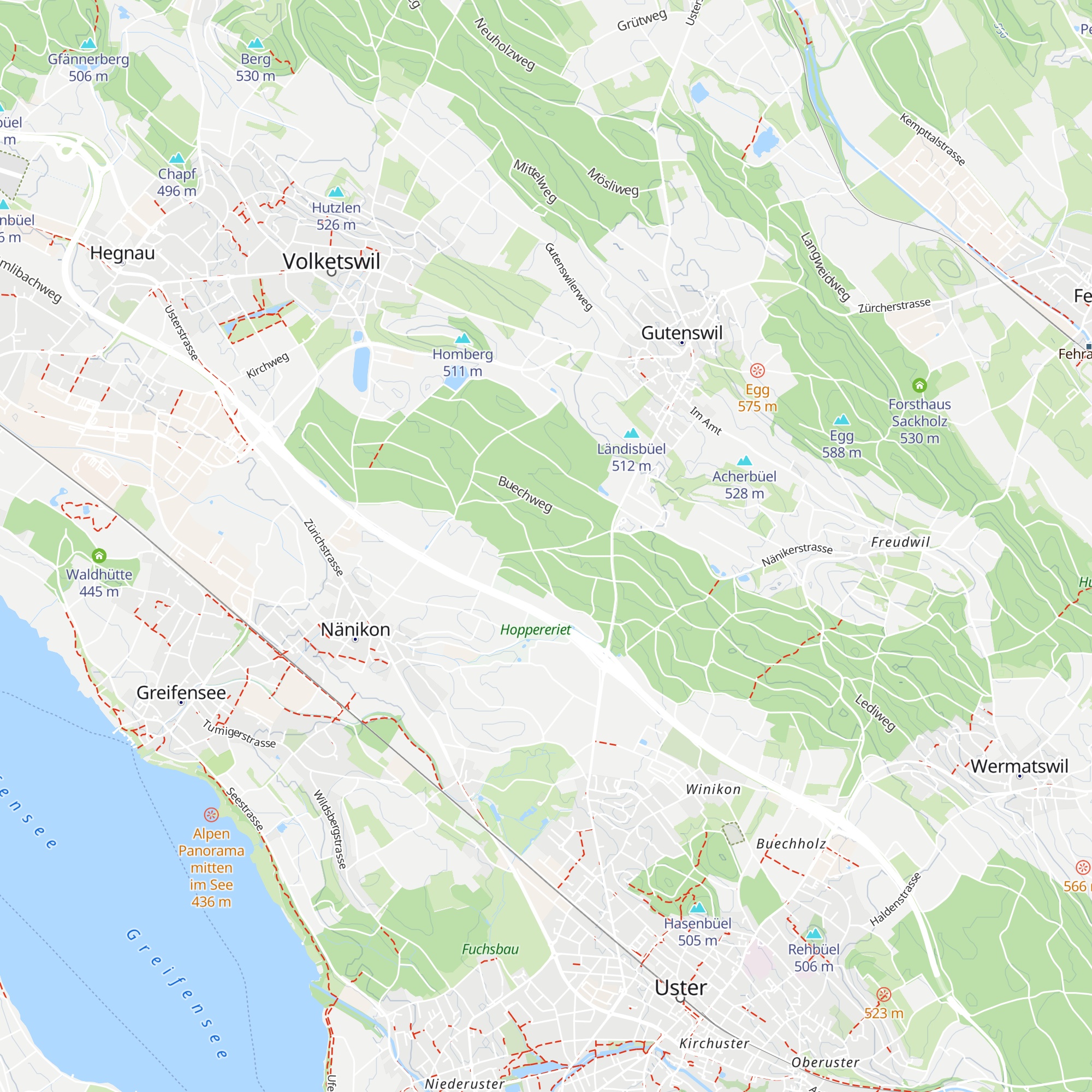 Waldhütte Näniker Hard map