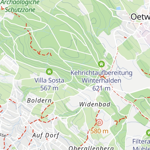 Map of Waldhütte Männedorf