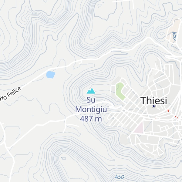 Map of Su Montigiu