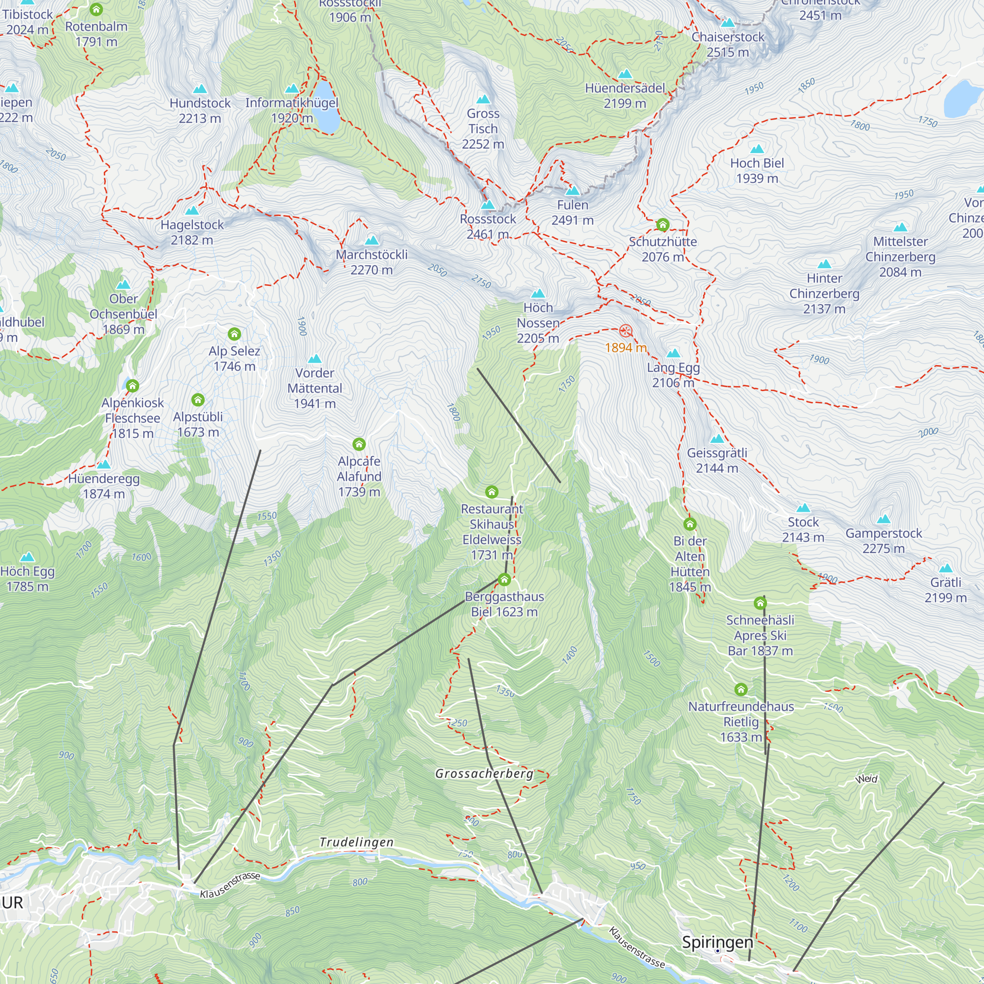 Restaurant Skihaus Eldelweiss map