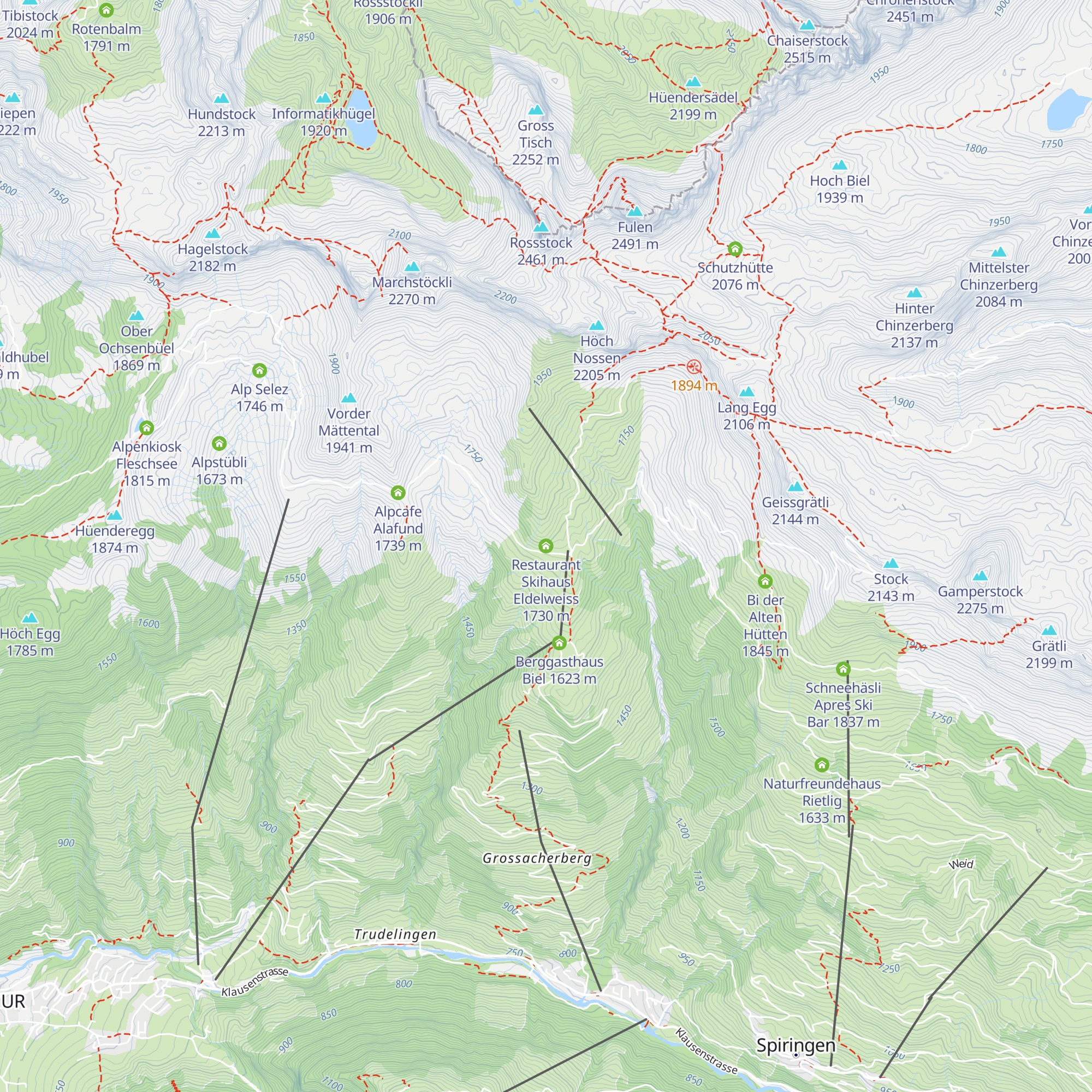 Restaurant Skihaus Eldelweiss map