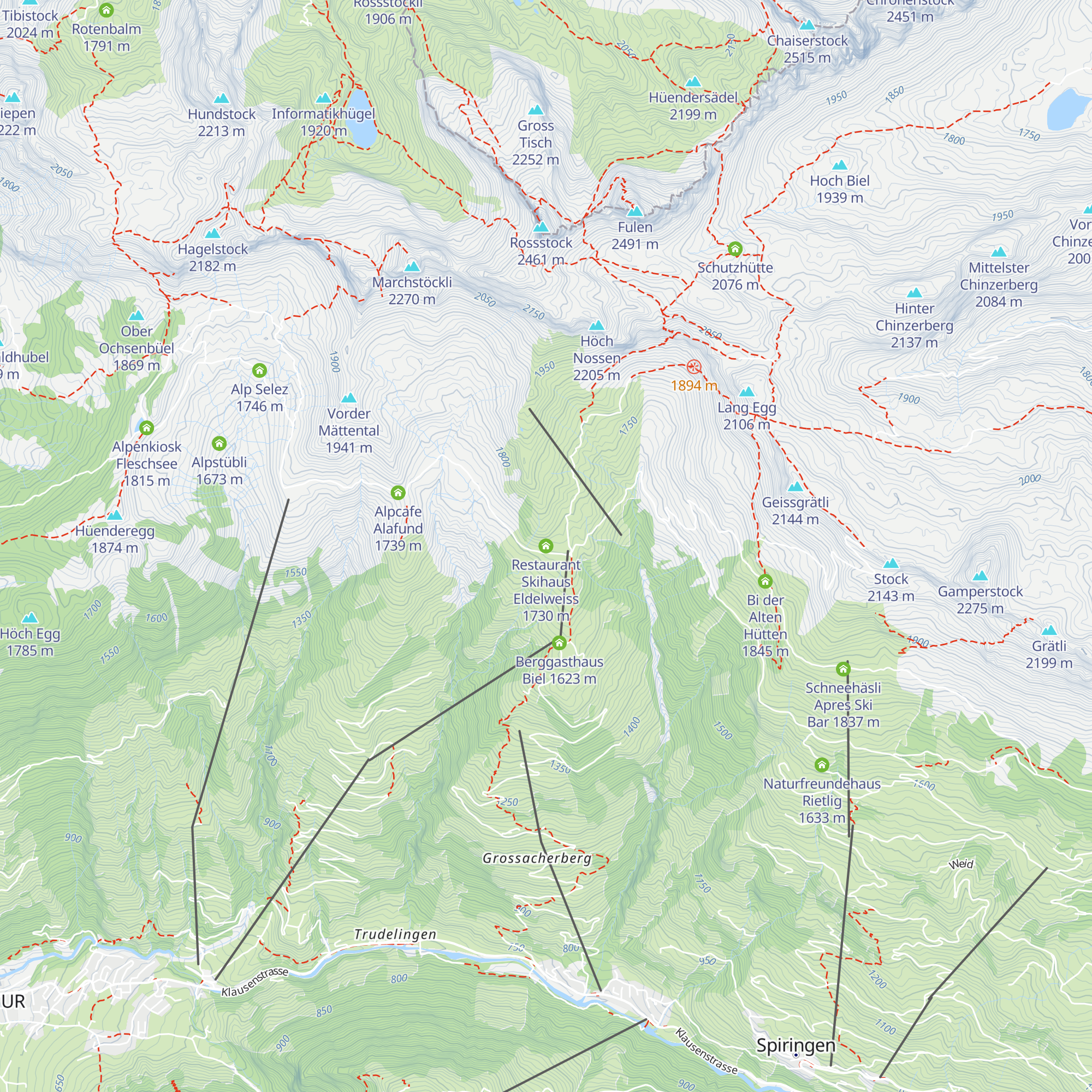 Restaurant Skihaus Eldelweiss map