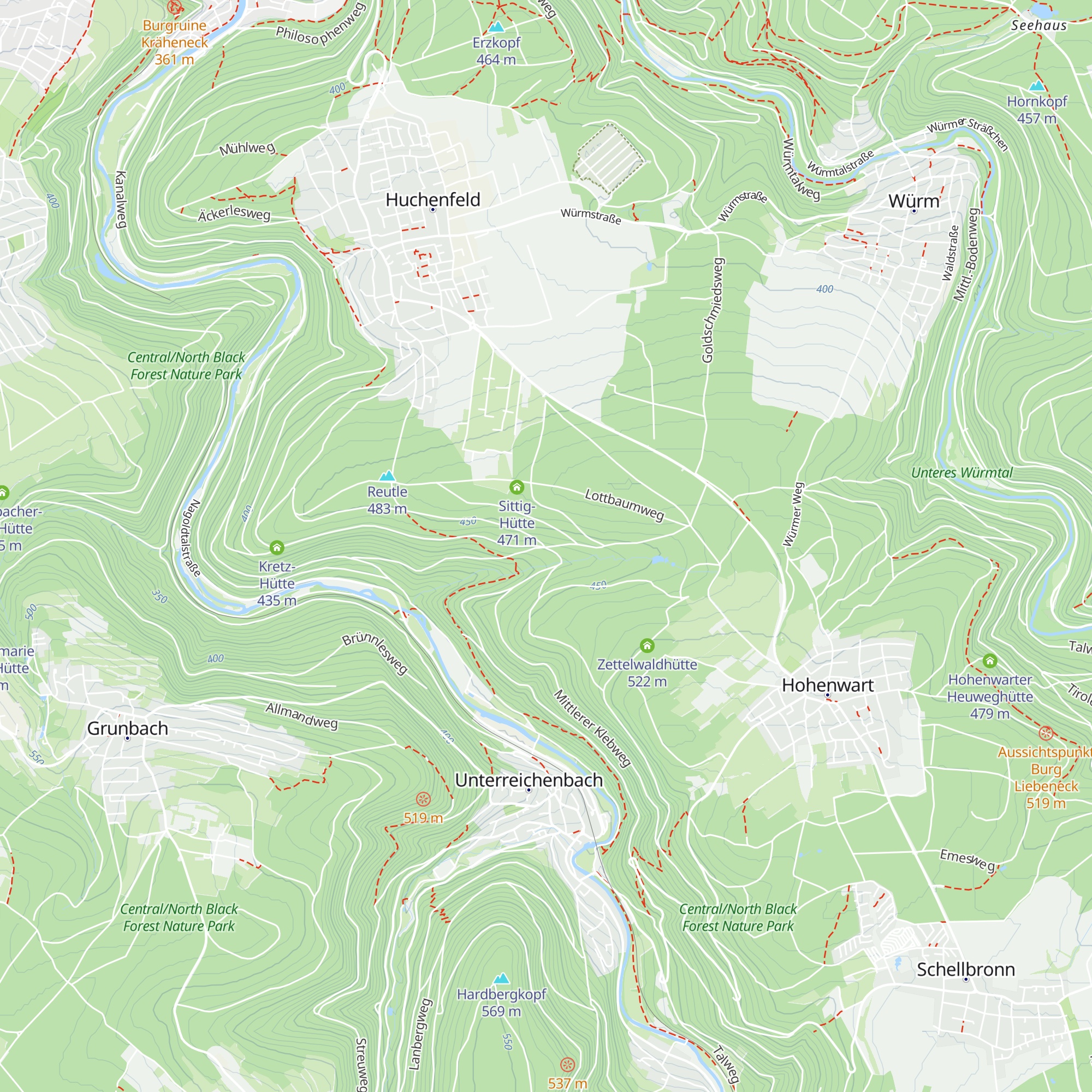 Jägerhütte map