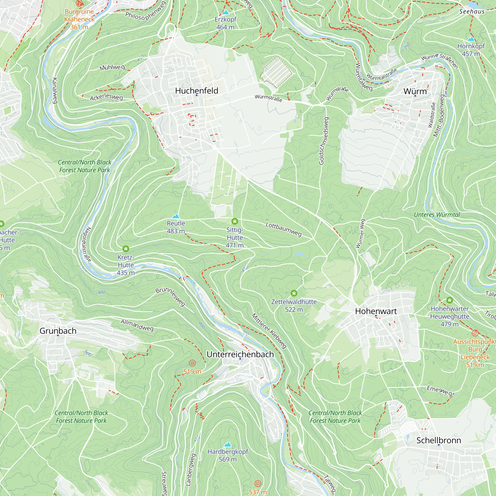 Jägerhütte map
