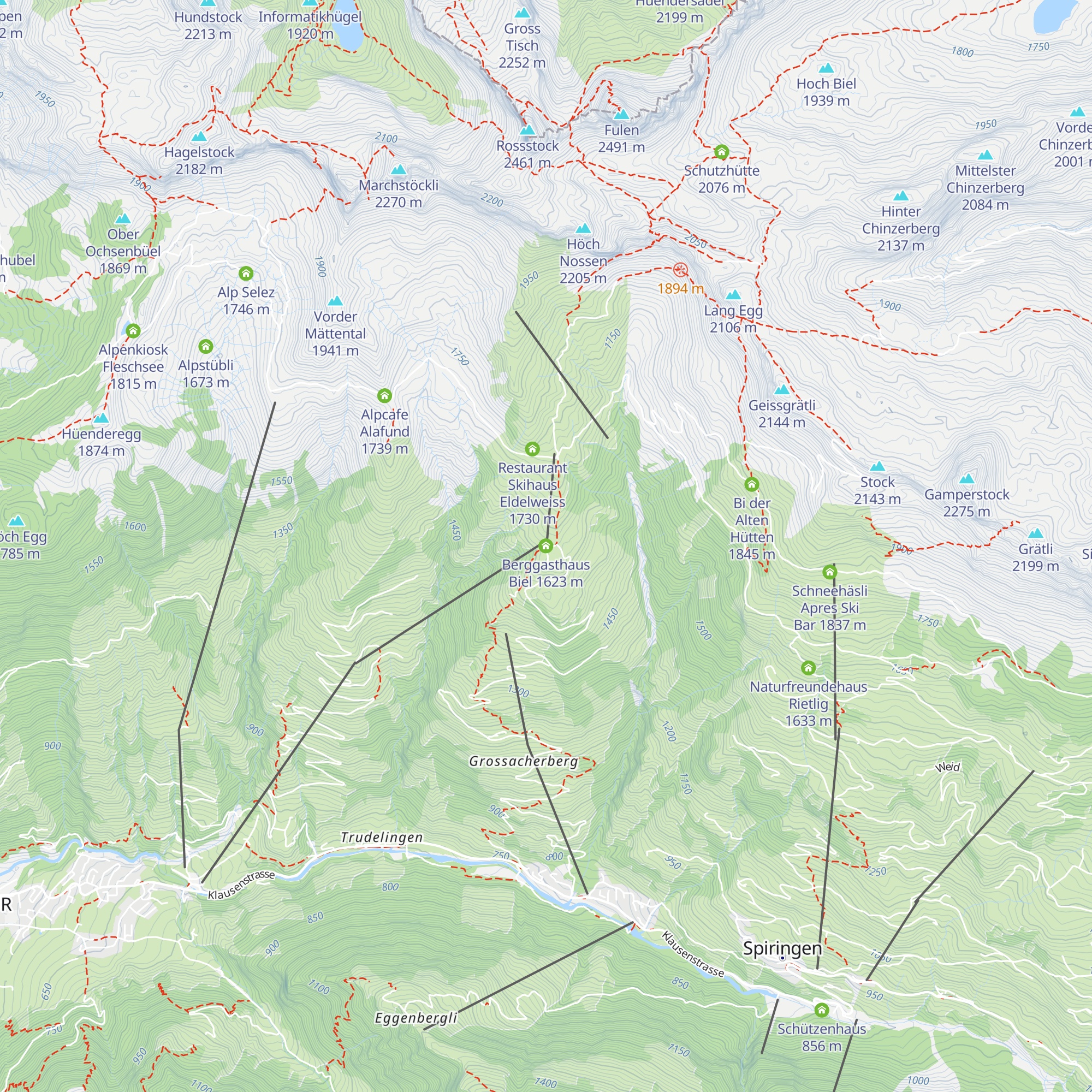 Berggasthaus Biel map