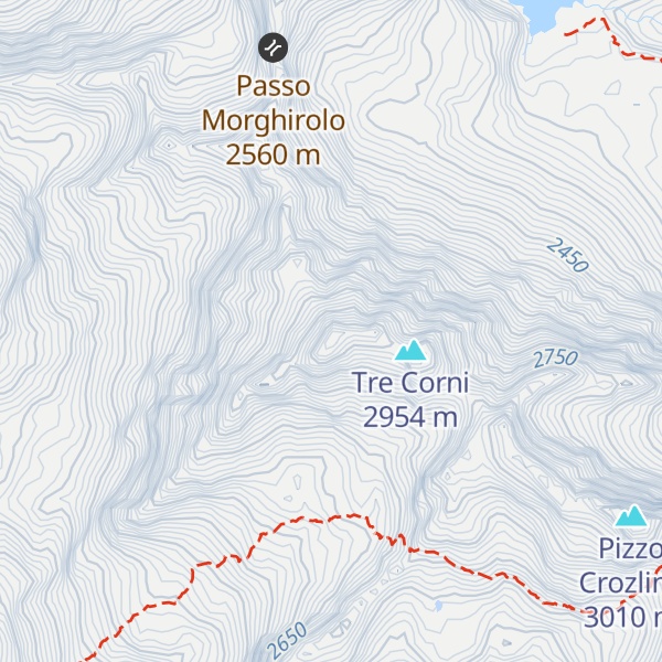 Map of Pizzo Canà