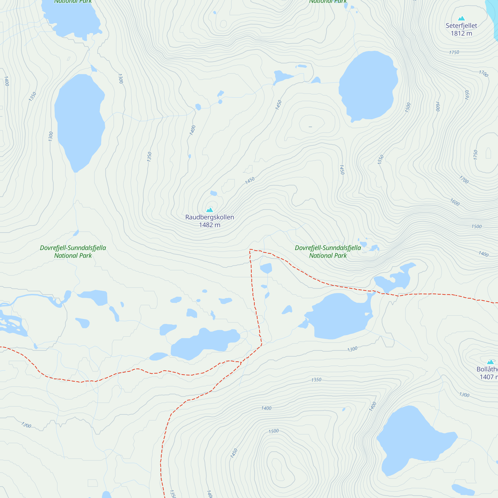 Raubergshytta map