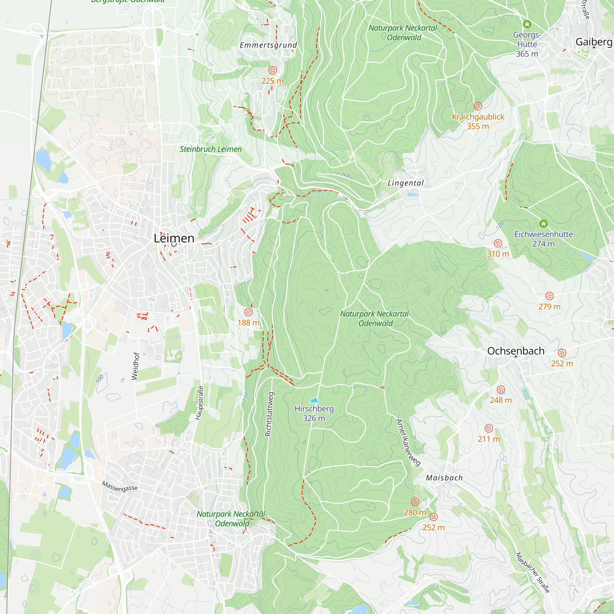 Eschenplattehütte map