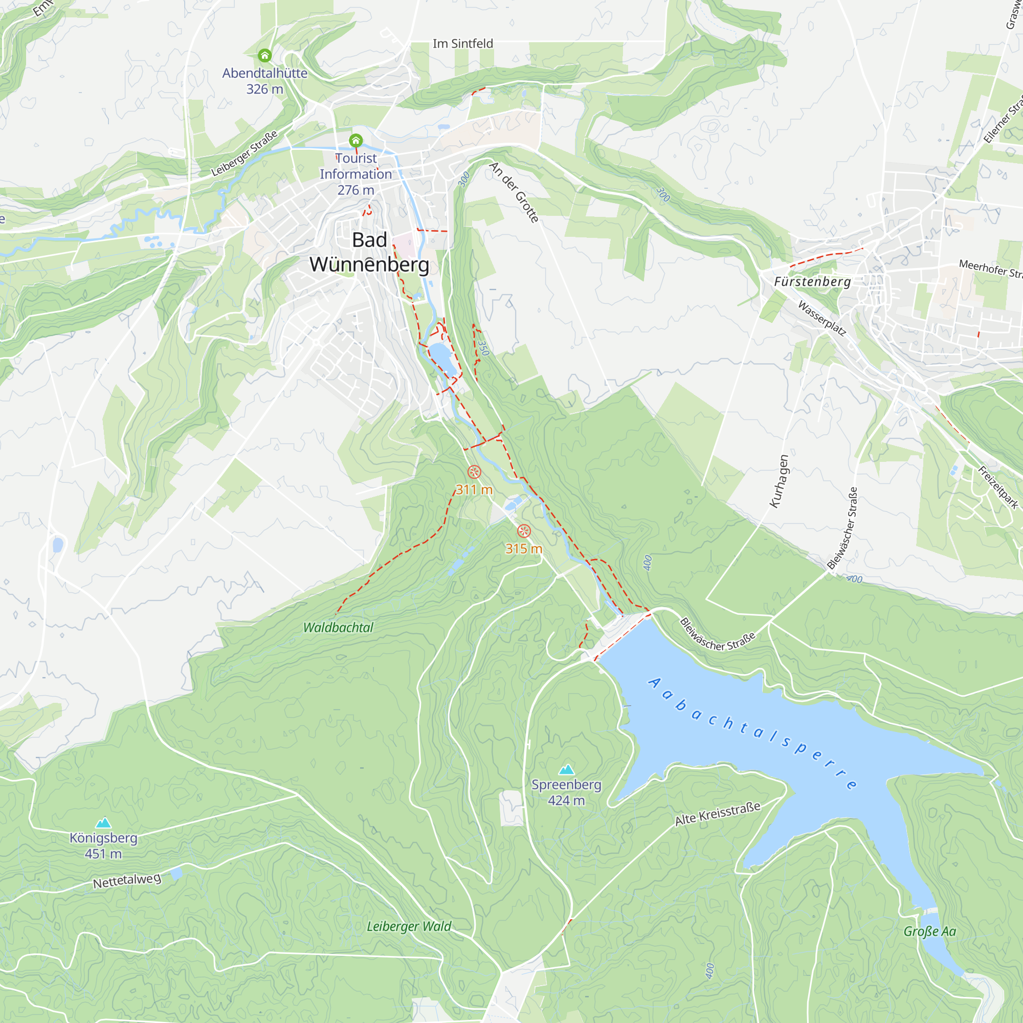 Schwanenteichhütte map