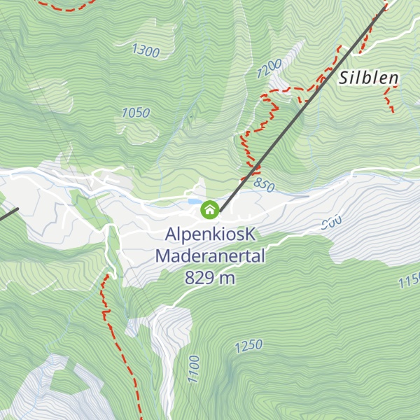 Map of AlpenkiosK Maderanertal