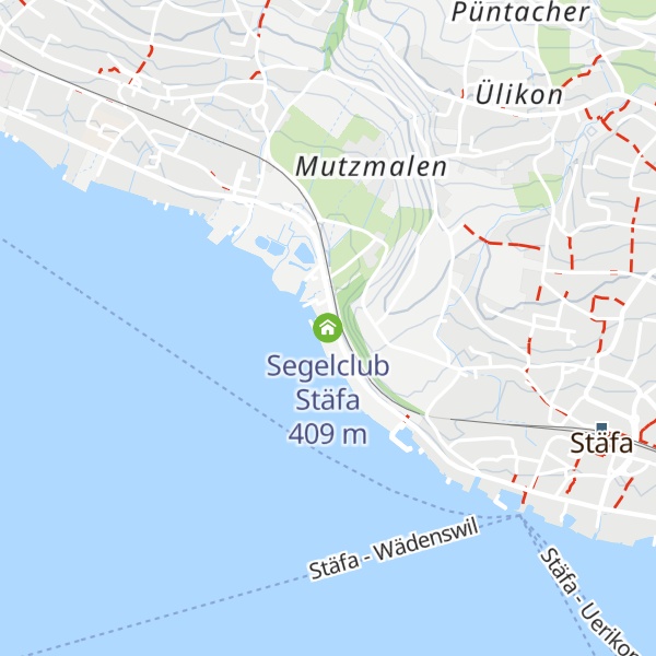 Map of Segelclub Stäfa