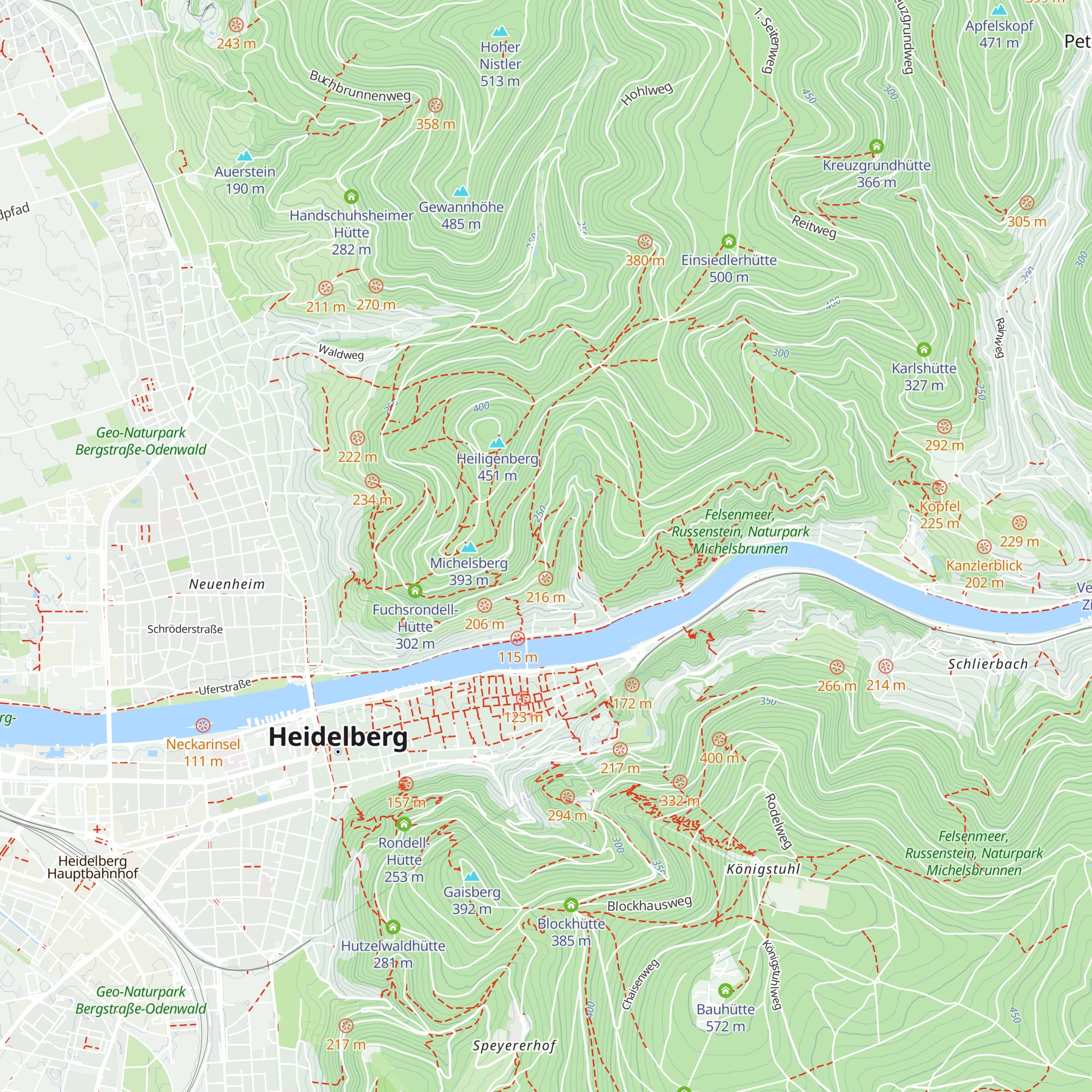 Odenwälder Hütte map