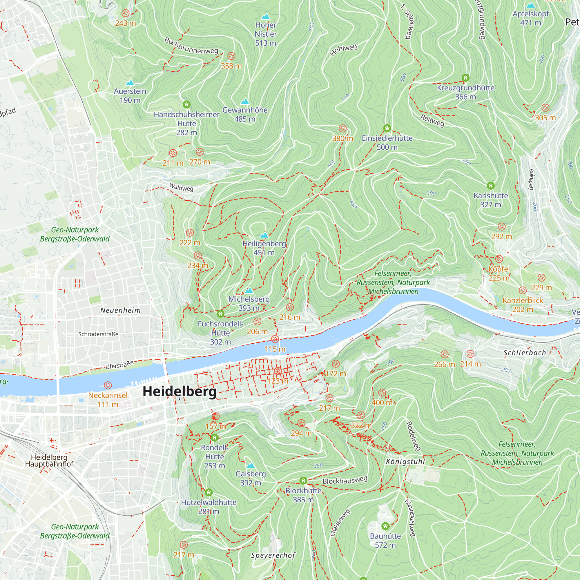 Odenwälder Hütte map