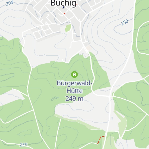 Map of Bürgerwald-Hütte