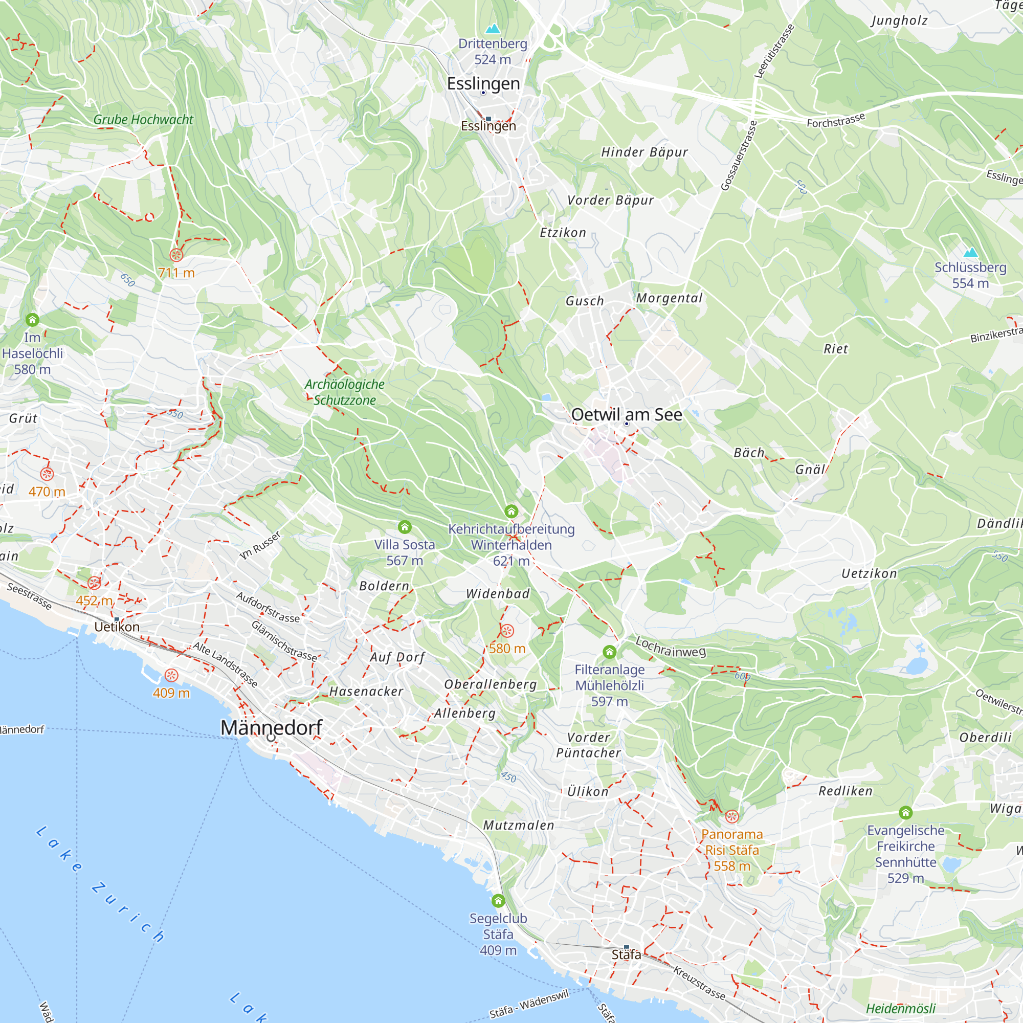 Kehrichtaufbereitung Winterhalden map