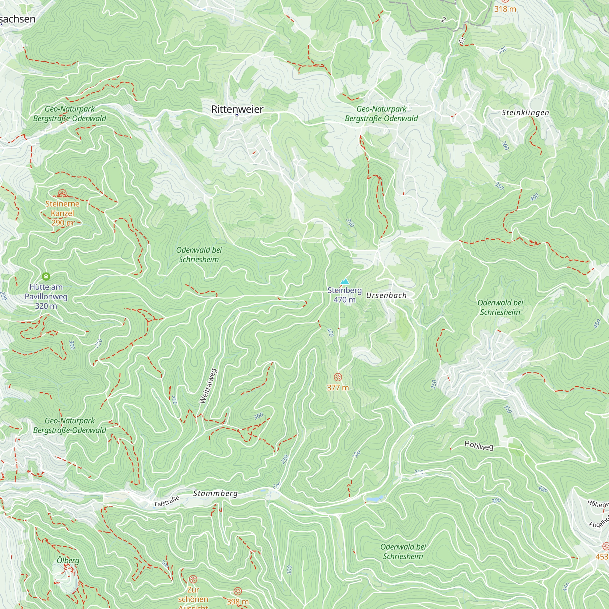 Naturfreundehaus Schriesheimer Hütte map