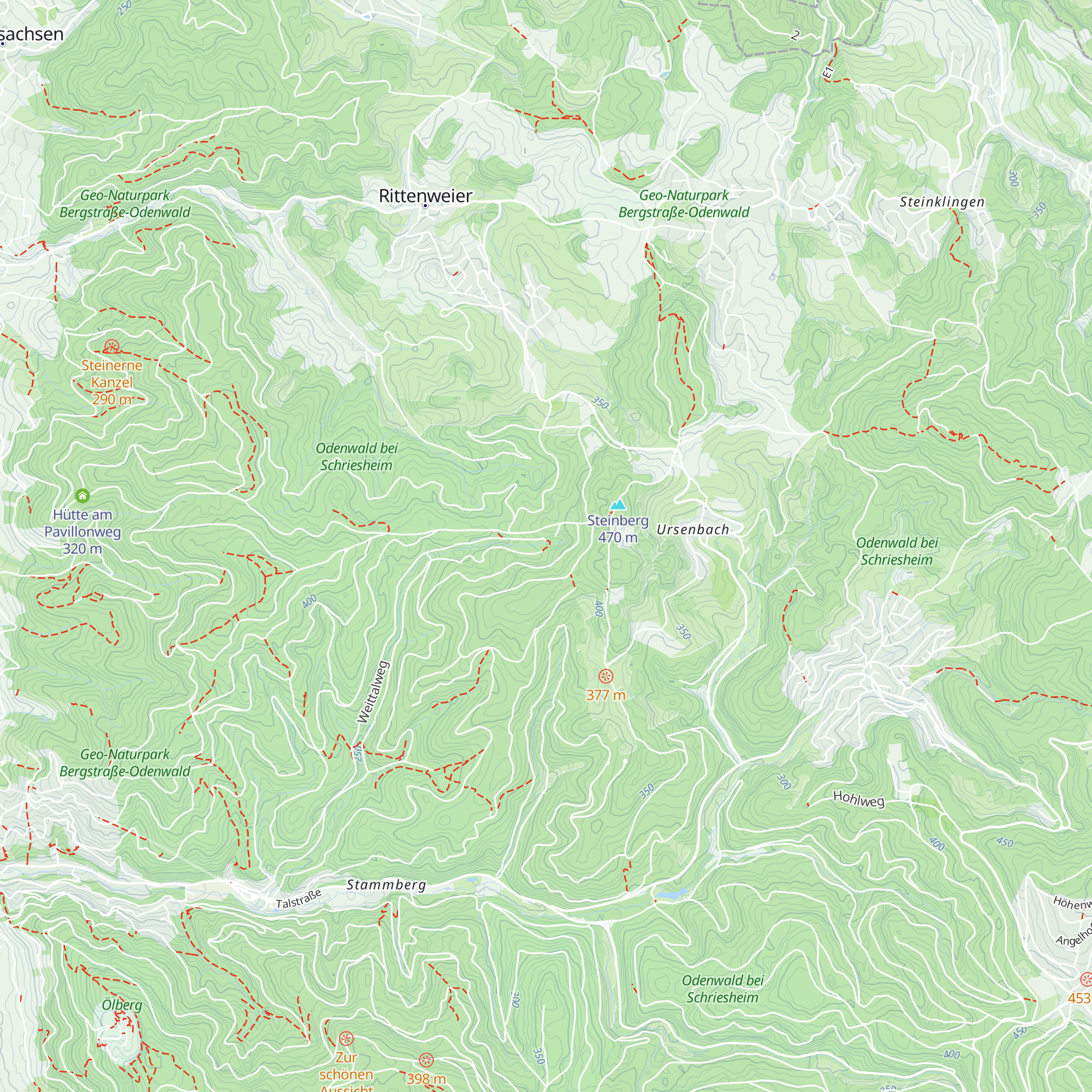 Naturfreundehaus Schriesheimer Hütte map