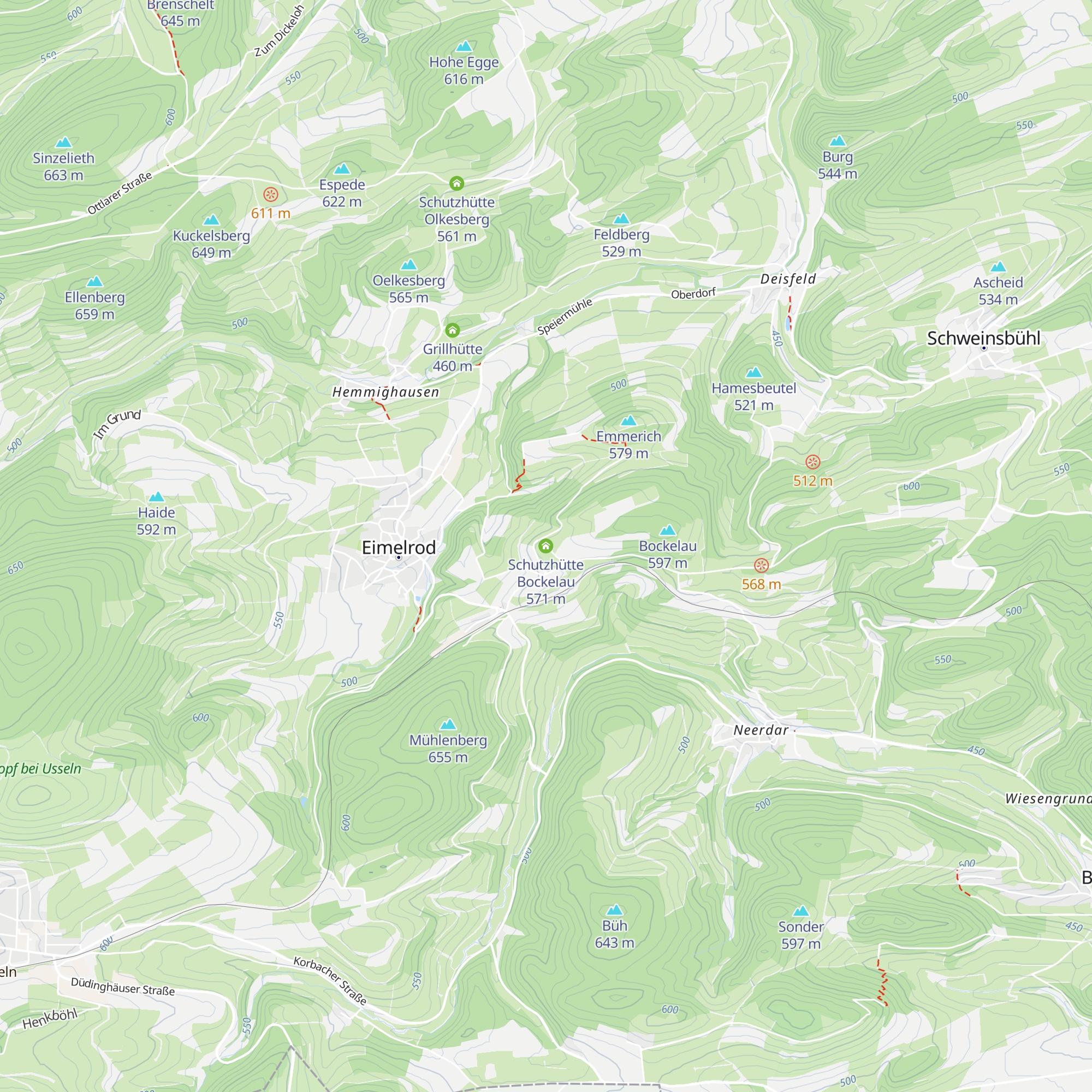 Schutzhütte Bockelau map