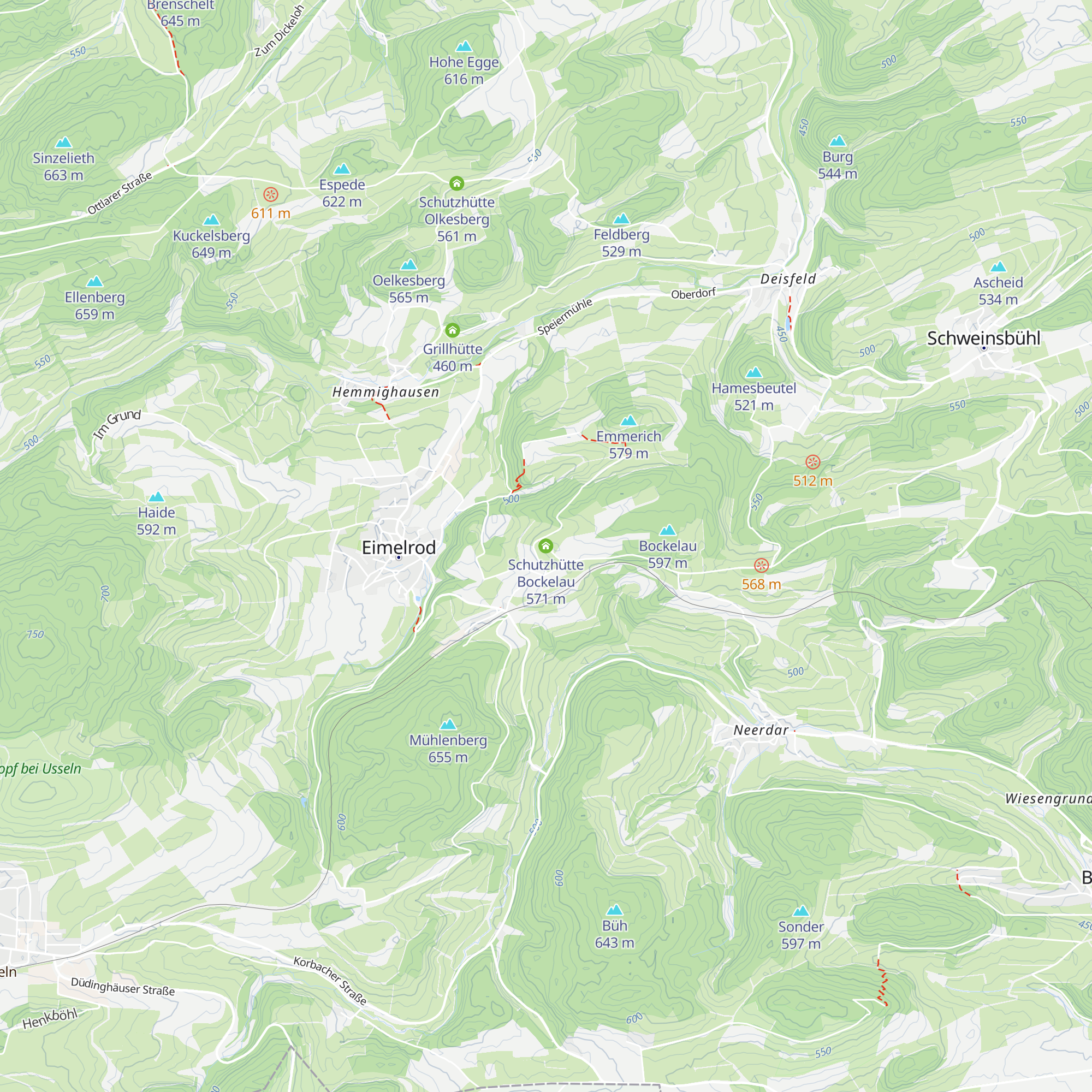 Schutzhütte Bockelau map