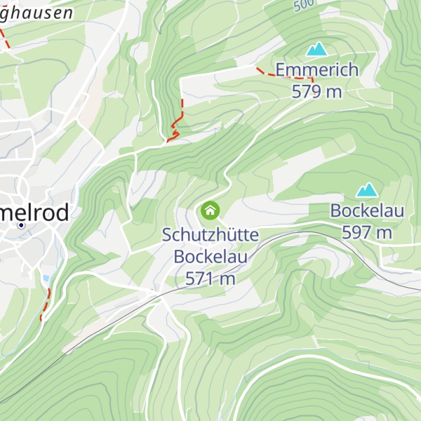 Map of Schutzhütte Bockelau