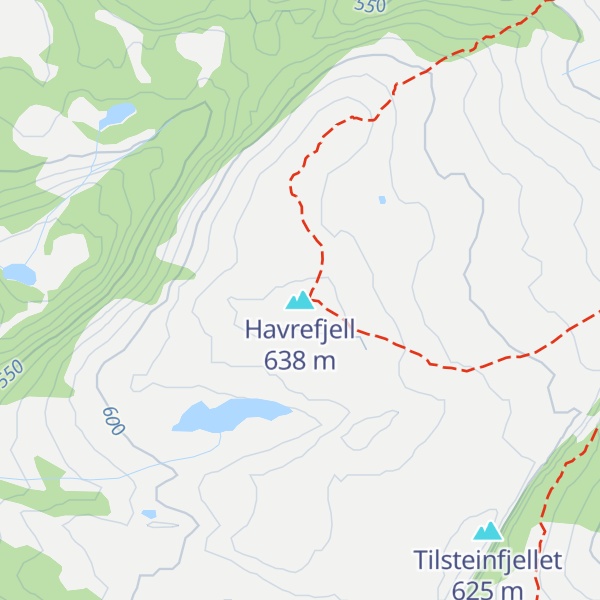 Map of Havrefjell