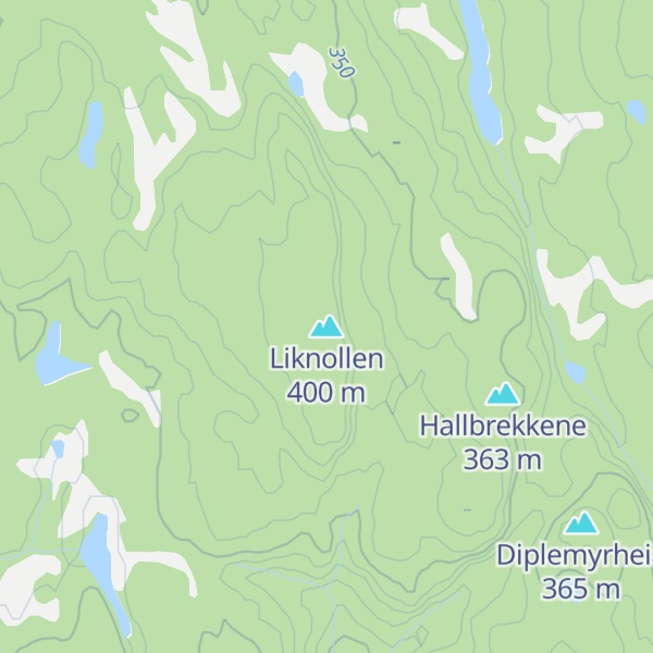 Map of Liknollen