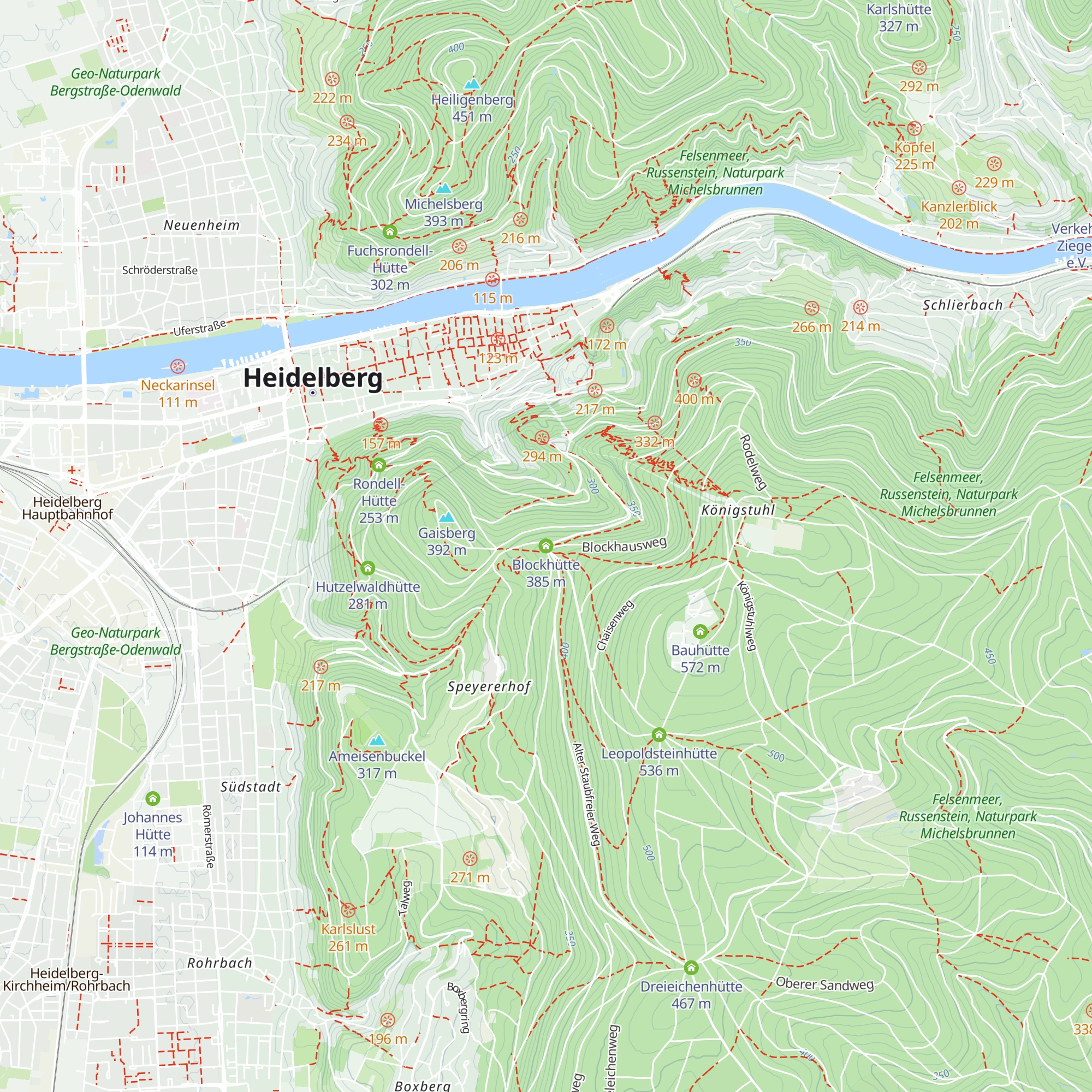 Blockhütte map