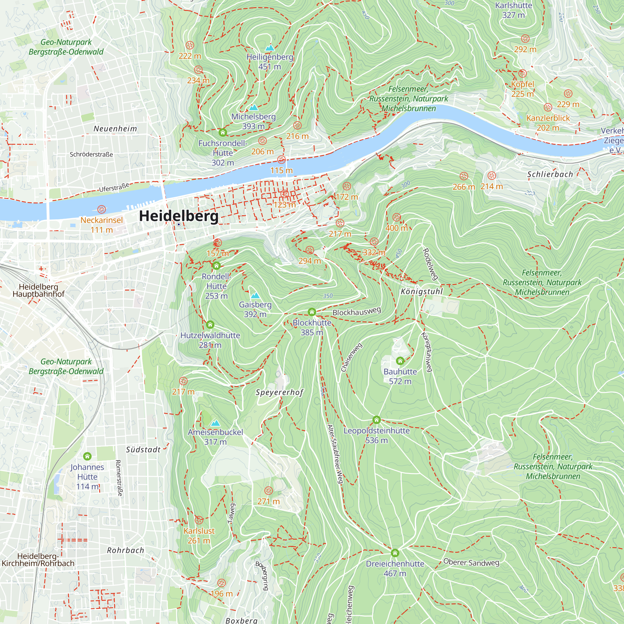 Blockhütte map