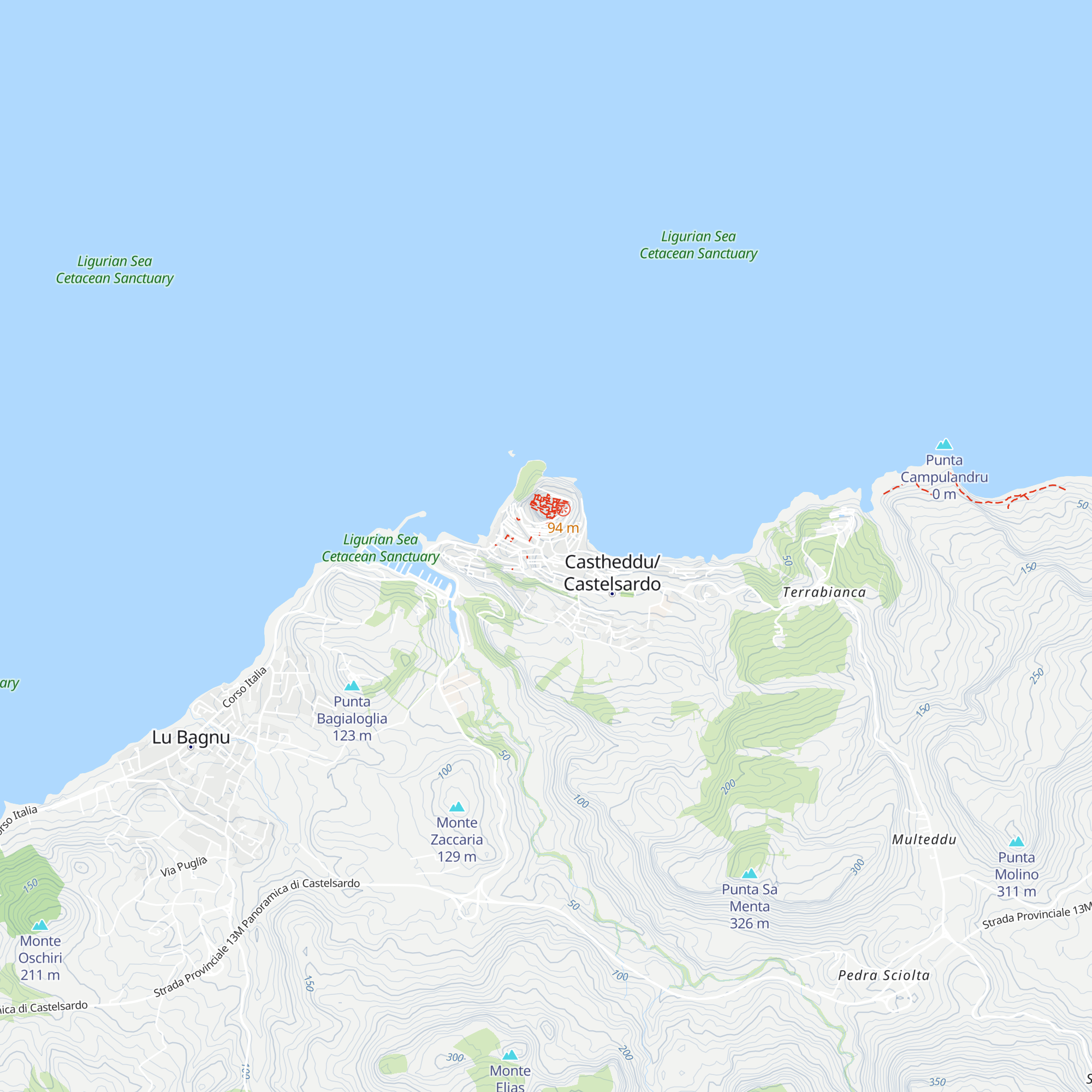 Città di Castelsardo map