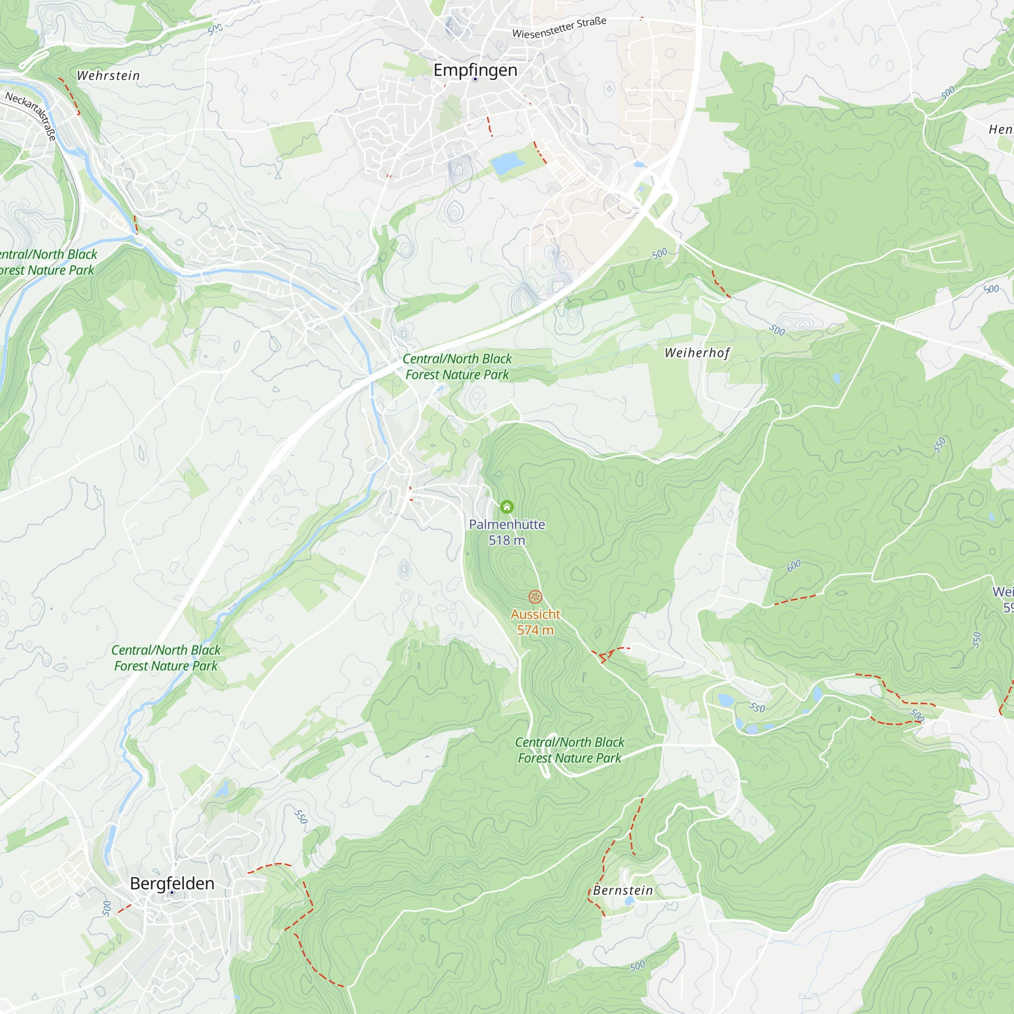 Palmenhütte map