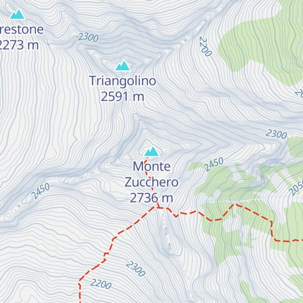 Map of Monte Zucchero