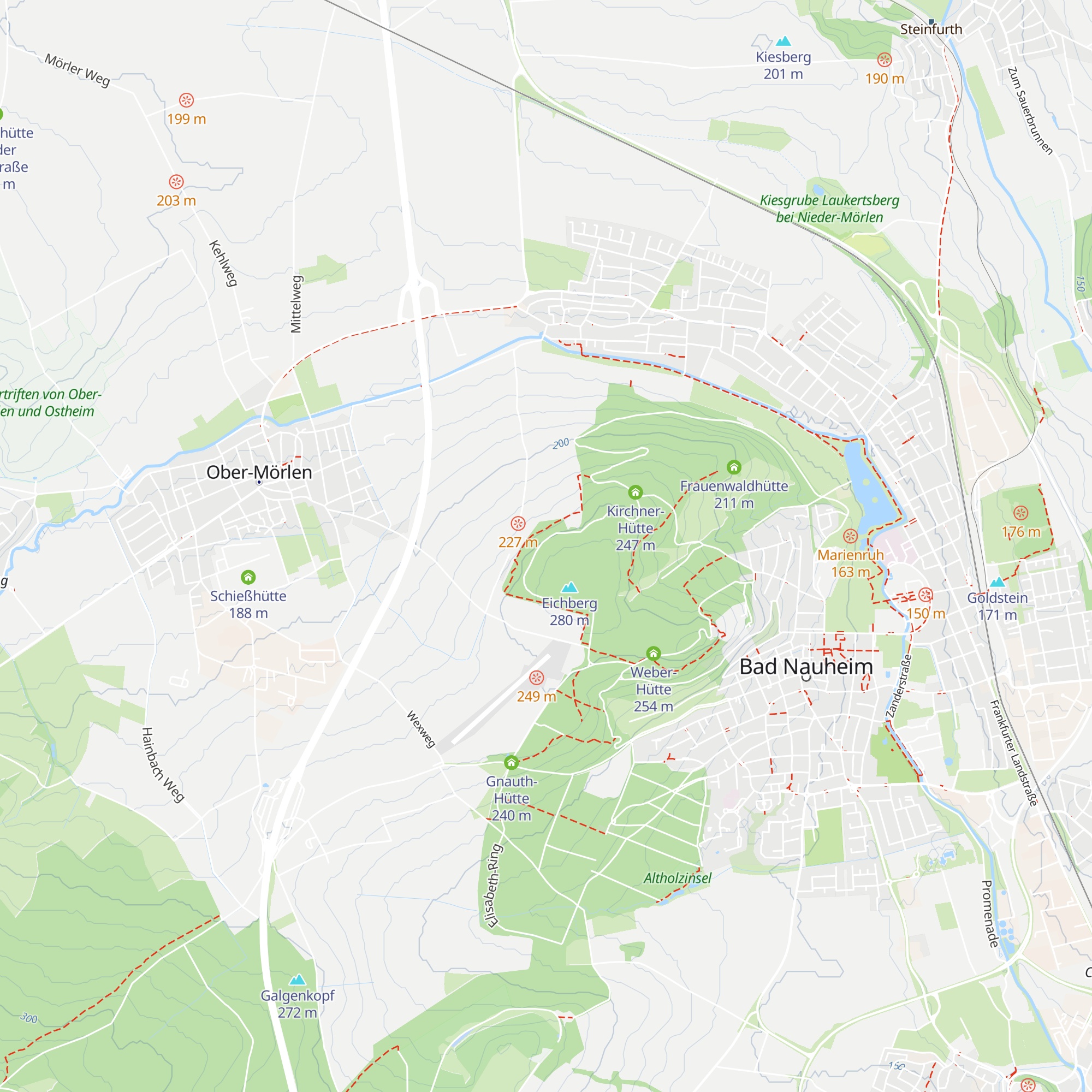 Eichberg-Hütte map