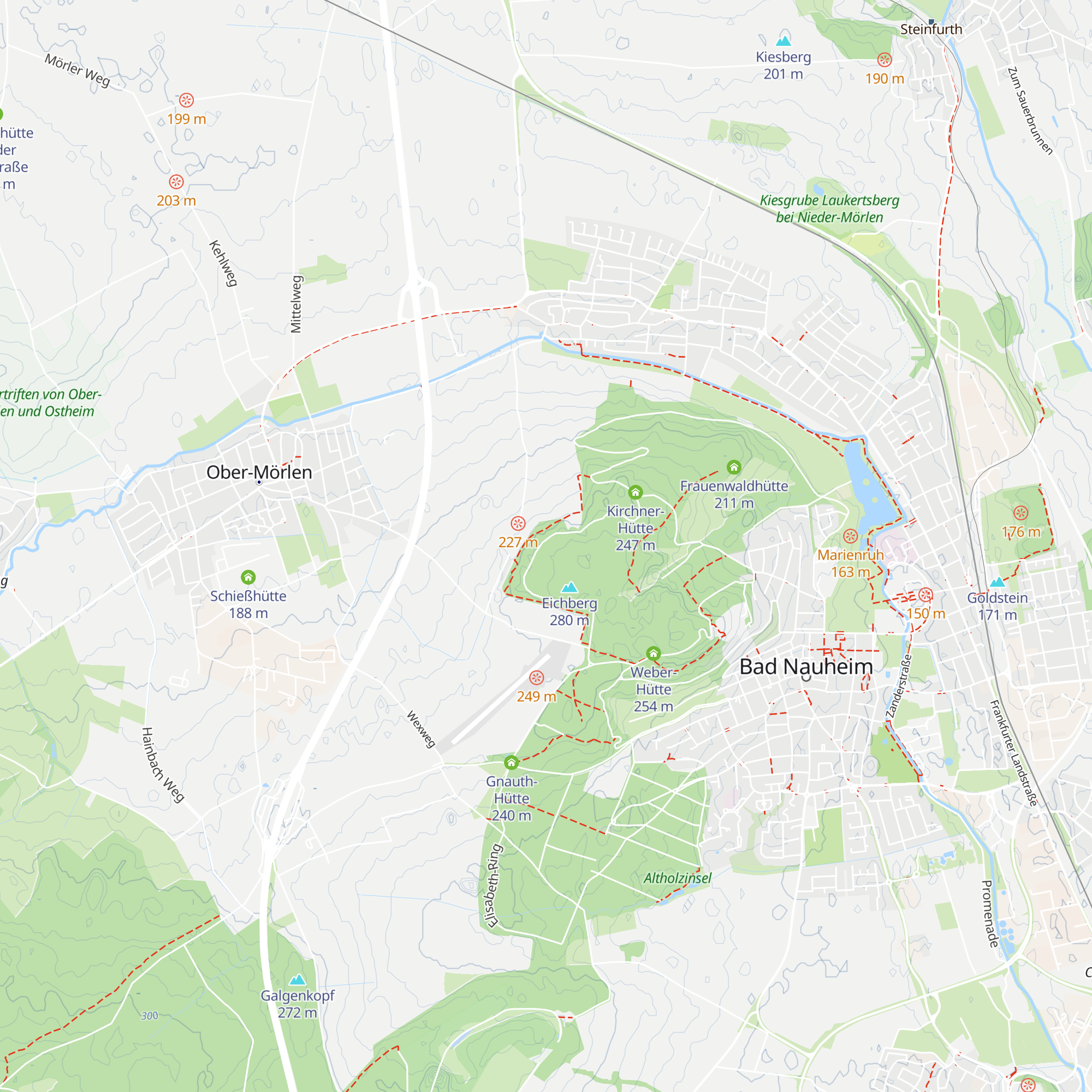 Eichberg-Hütte map