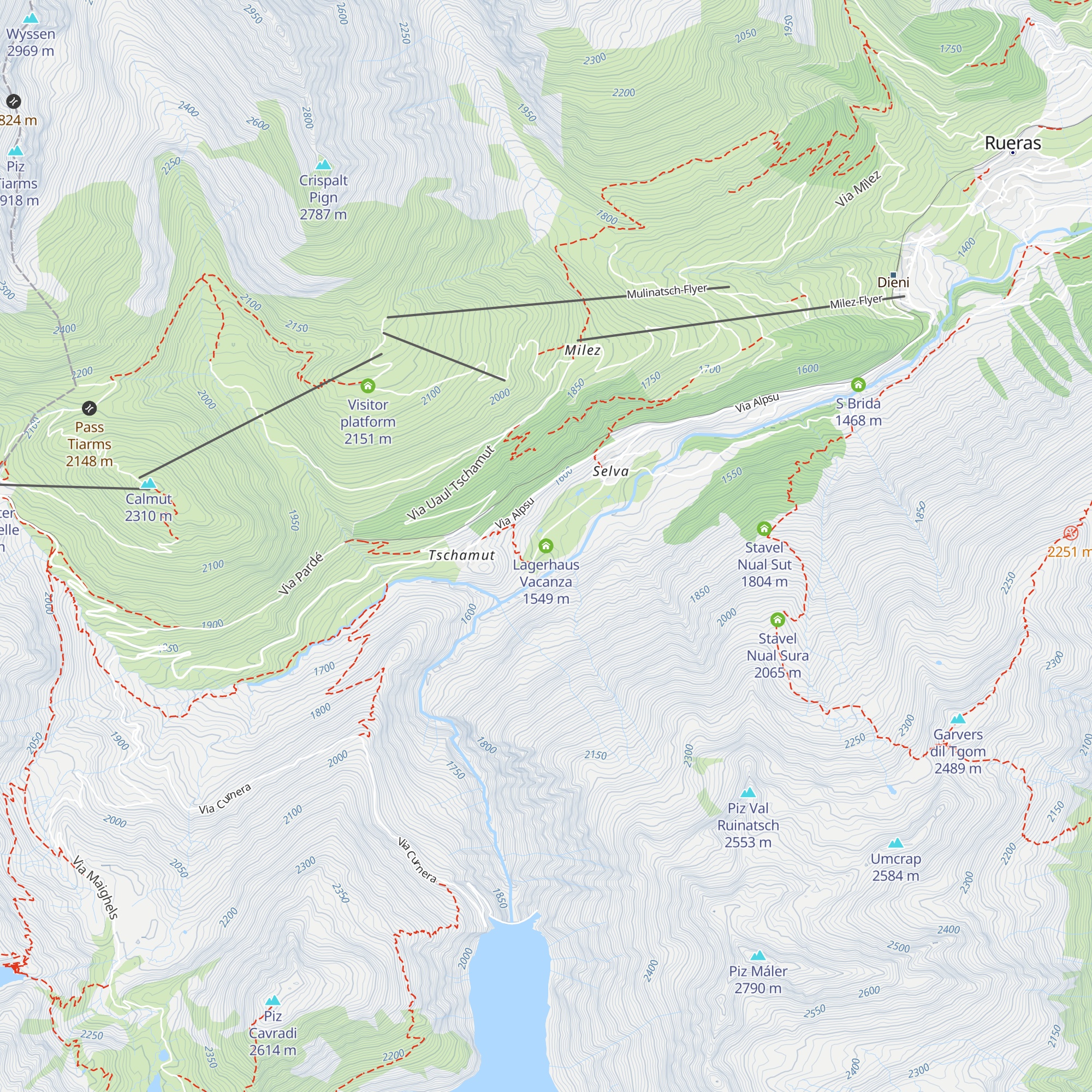 Lagerhaus Vacanza map