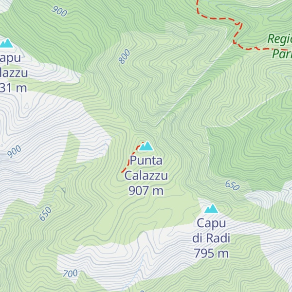 Map of Punta Calazzu