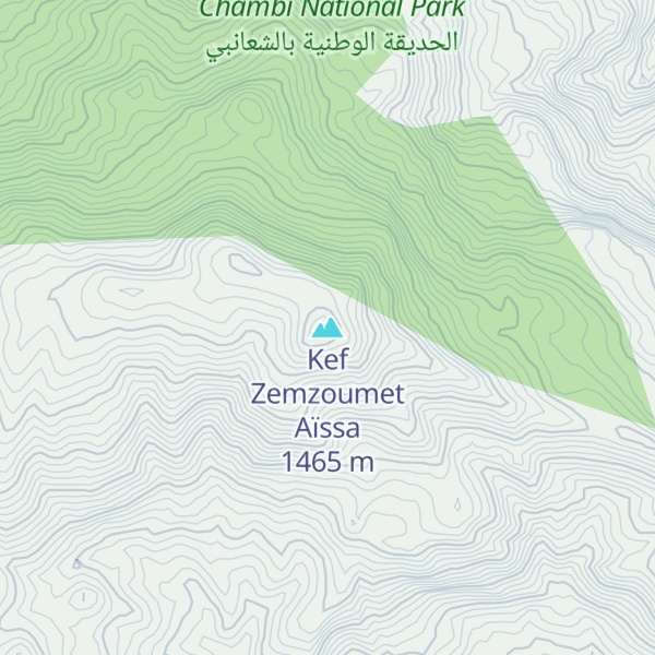 Map of Kef Zemzoumet Aïssa