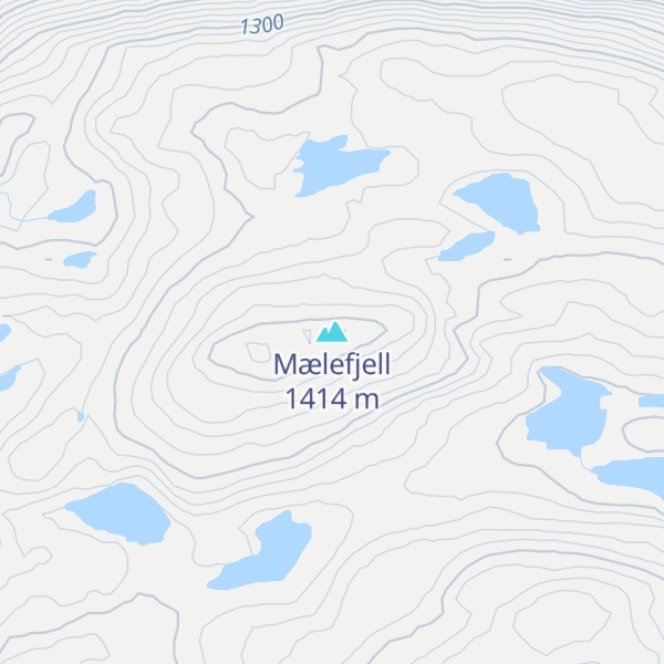 Map of Mælefjell
