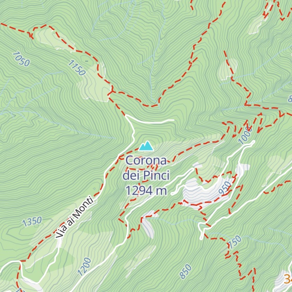 Map of Corona dei Pinci