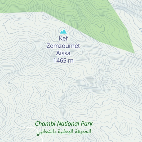 Map of Djebel ez Zerdab