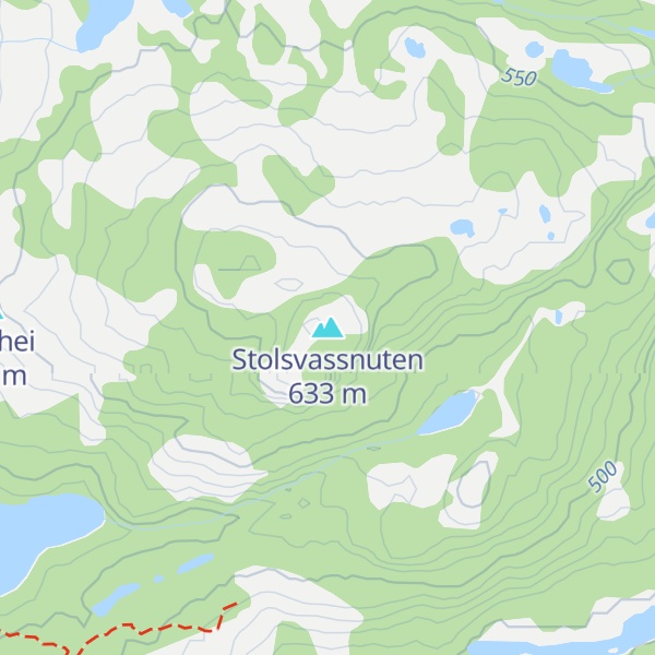 Map of Stolsvassnuten