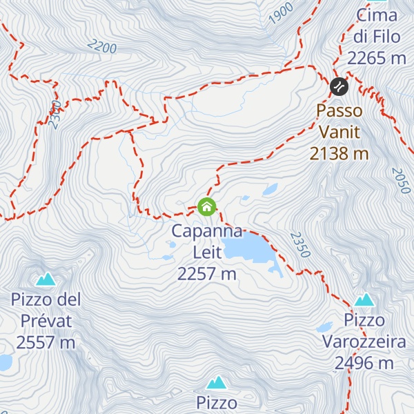 Map of Capanna Leit