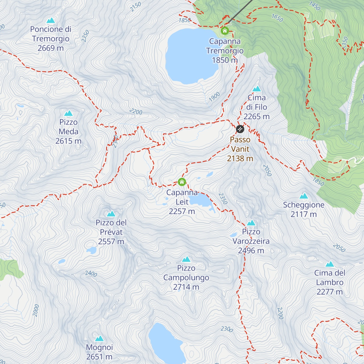 Capanna Leit map