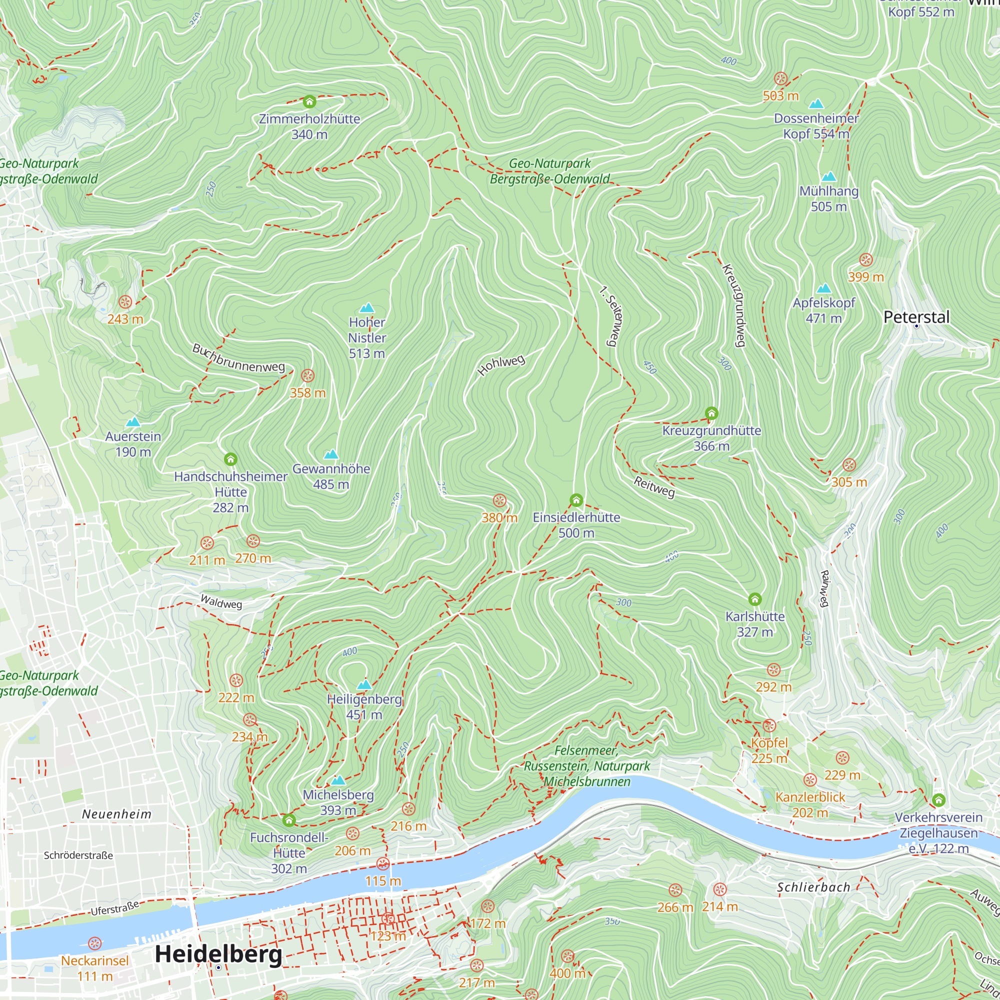 Englische Hütte map