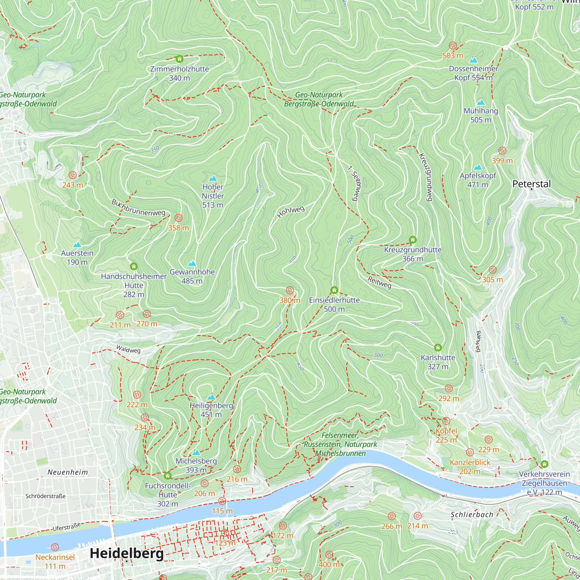 Englische Hütte map