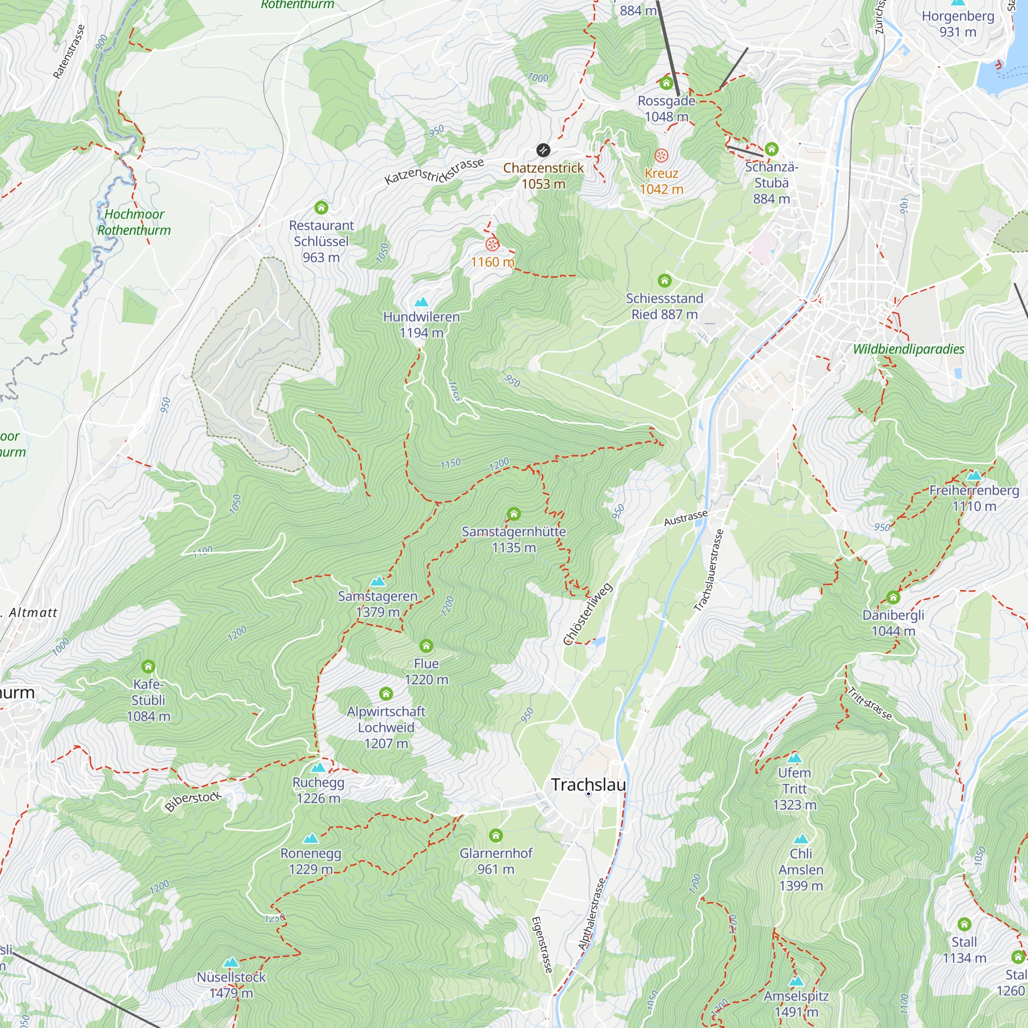 Samstagernhütte map