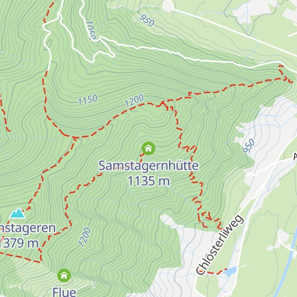 Map of Samstagernhütte
