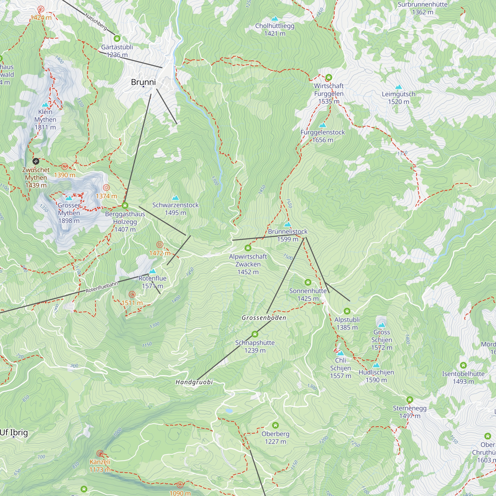 Alpwirtschaft Zwäcken map