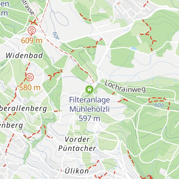 Map of Filteranlage Mühlehölzli