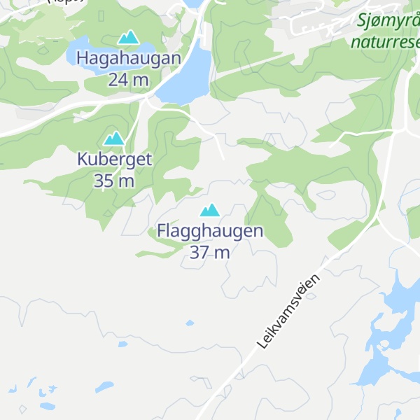 Map of Flagghaugen